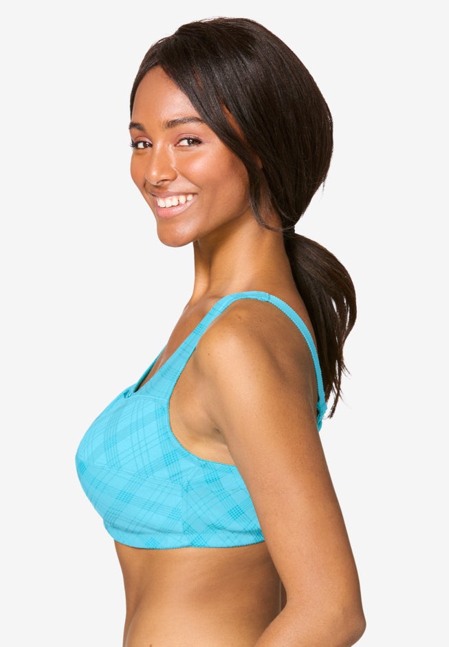 Cotton Back-Close Wireless Bra image number 2