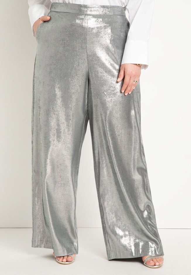 Metallic Wide Leg Pant image number 2