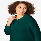 Longer-Length Hoodie Sweatshirt. image number null