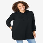 Longer-Length Hoodie Sweatshirt. image number 0
