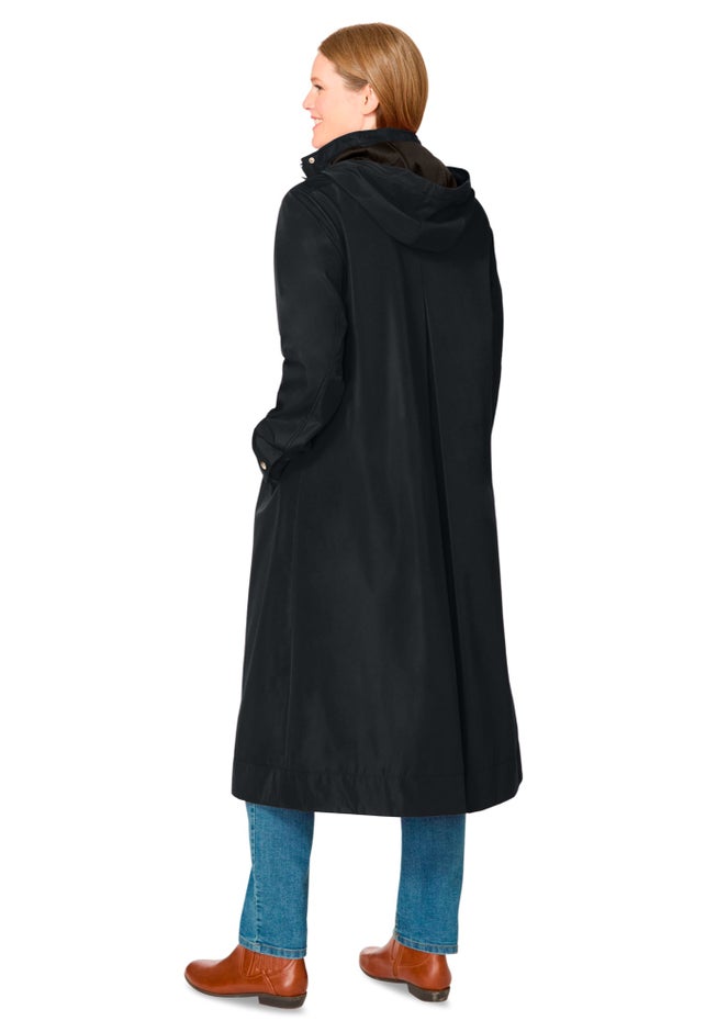 Long A-line Raincoat image number 1