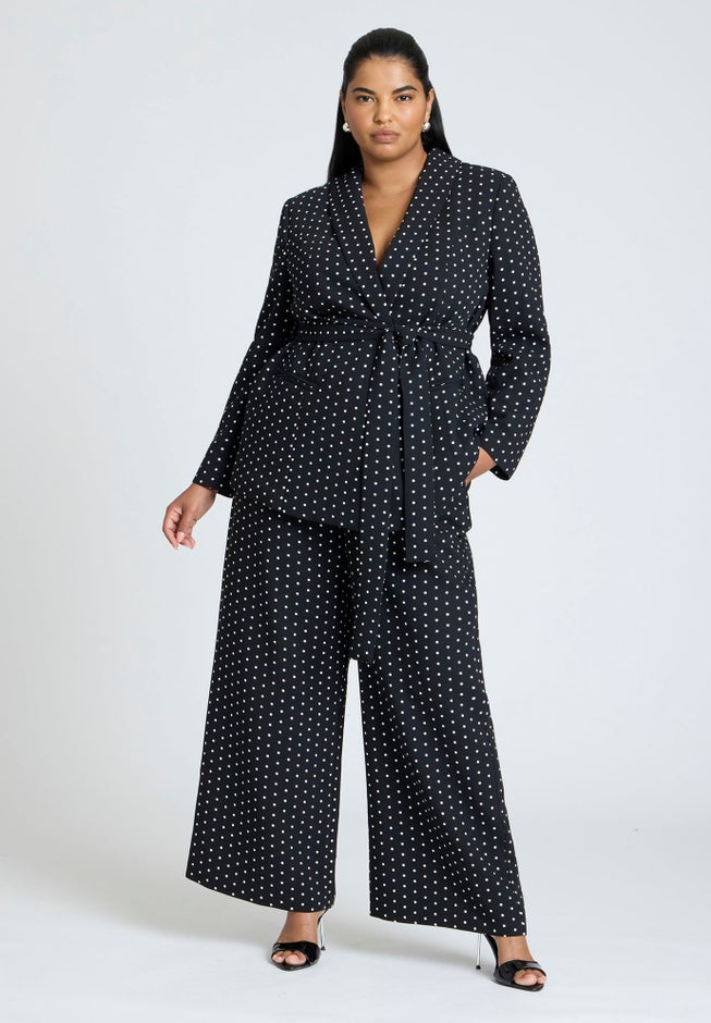 Printed Crepe Wide Leg Pant image number 0