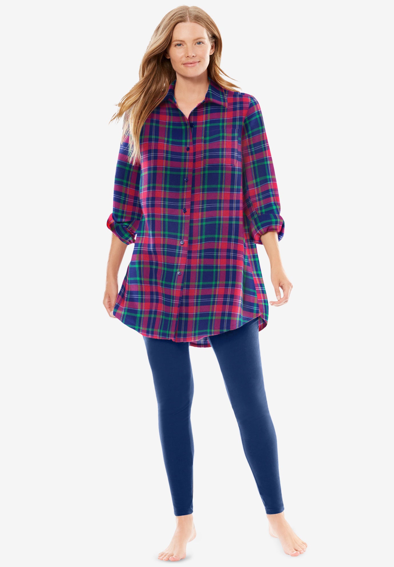 Plaid PJ Set image number 0