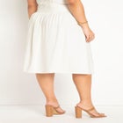 Lace Up Waist Midi Skirt image number null