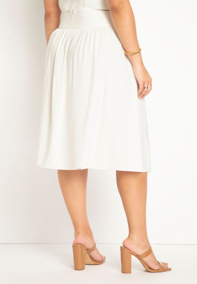 Lace Up Waist Midi Skirt image number 3