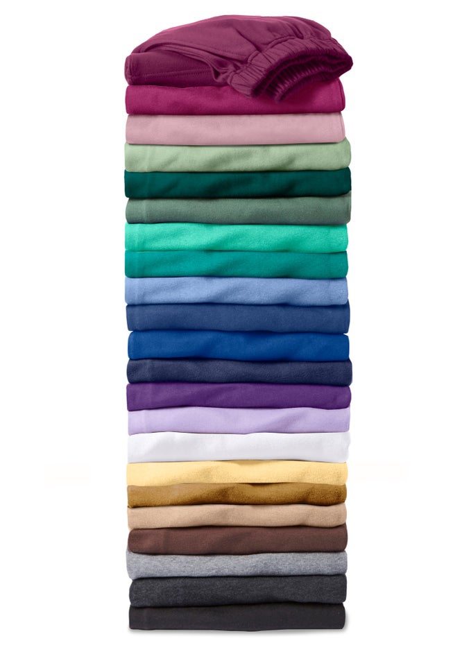 7-Day Straight-Leg Elastic-Waist Stretchy Knit Pant image number 6