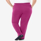 7-Day Knit Straight-Leg Pull-On Pants image number null