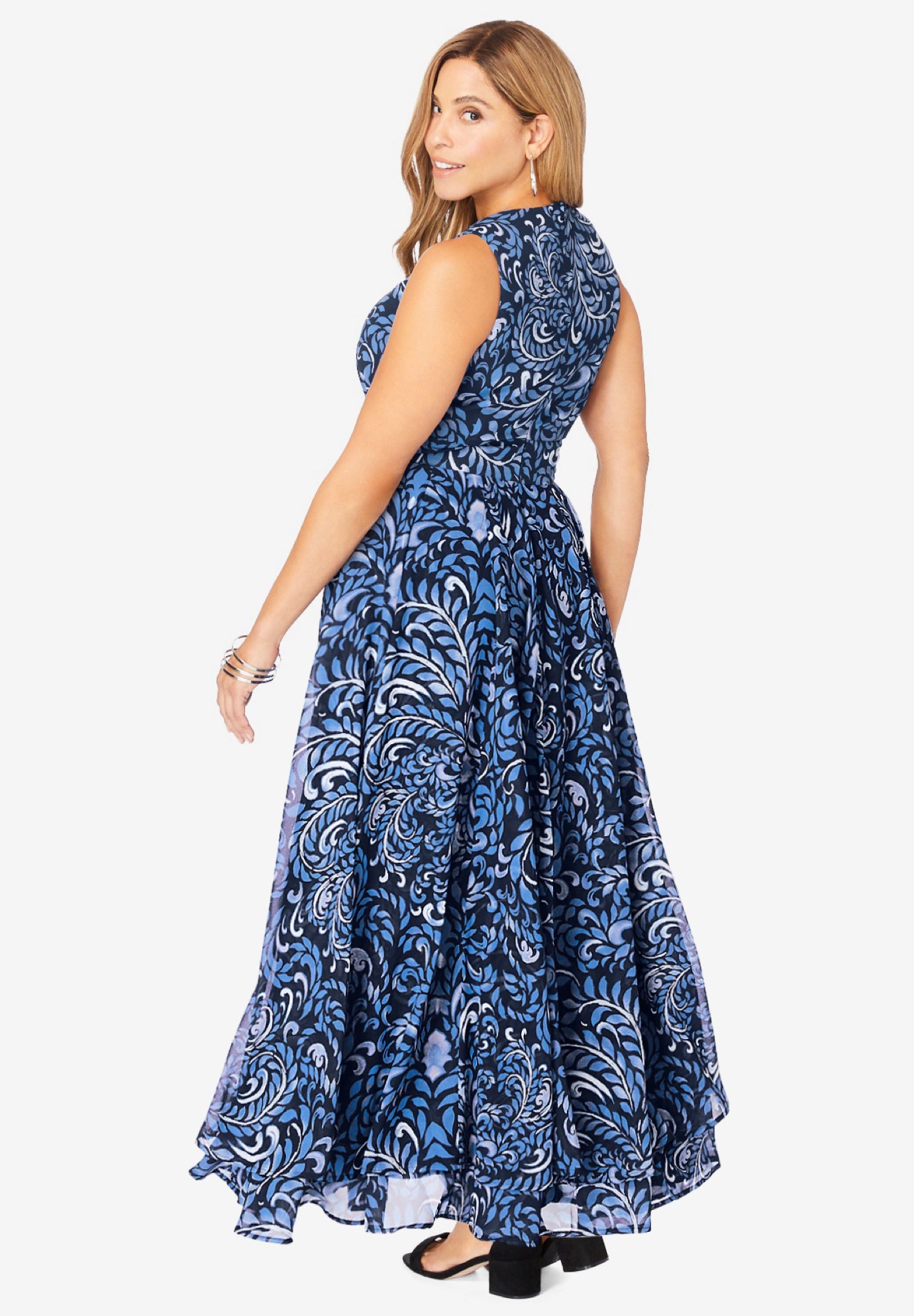 Georgette Flyaway Maxi Dress image number 1