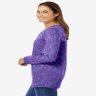 Perfect Printed Long-Sleeve V-Neck Tee image number null