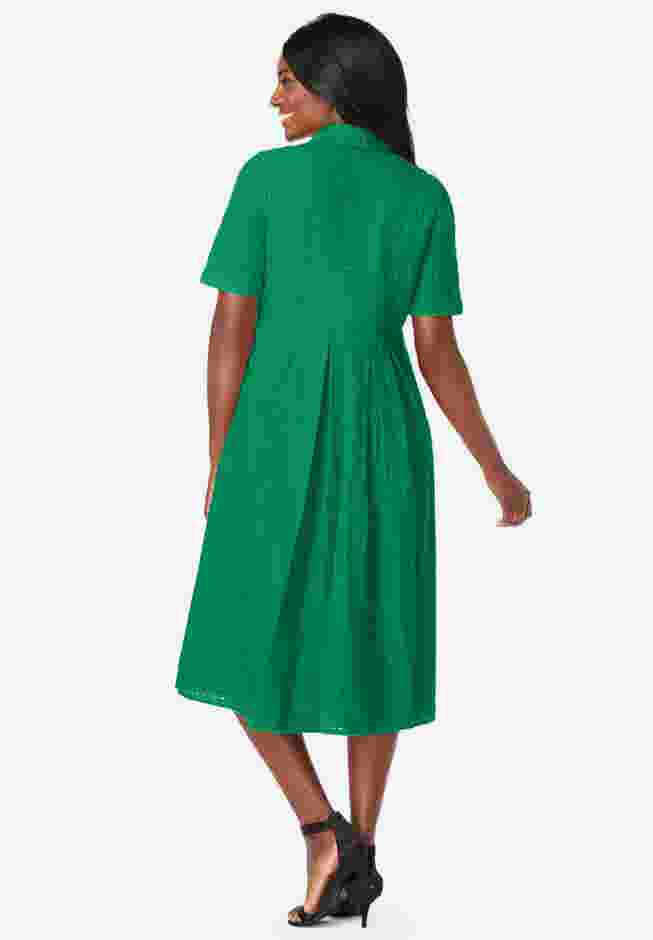 Eyelet Shirt Dress image number 1