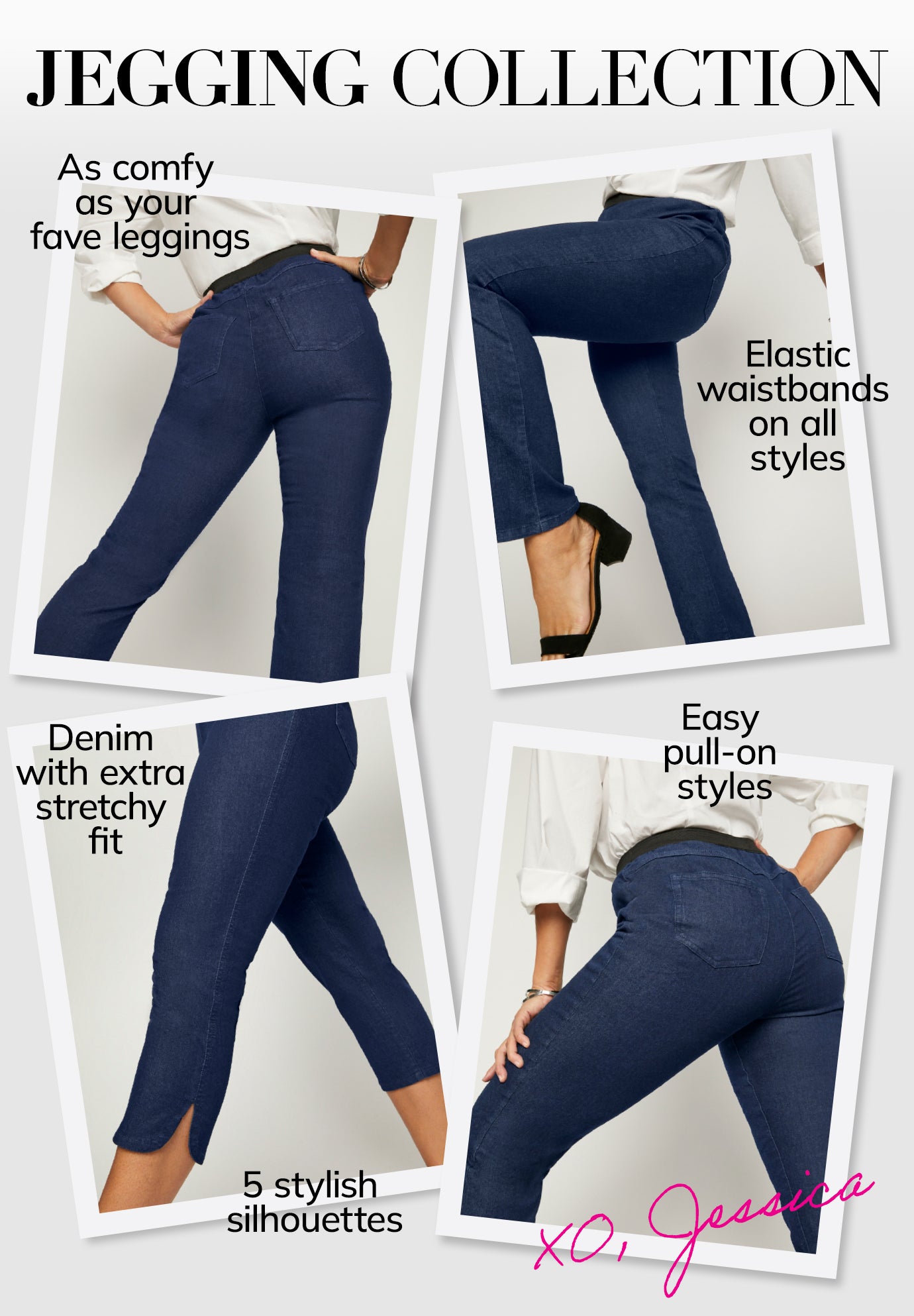 Stretch Denim Crop Jeggings image number 3