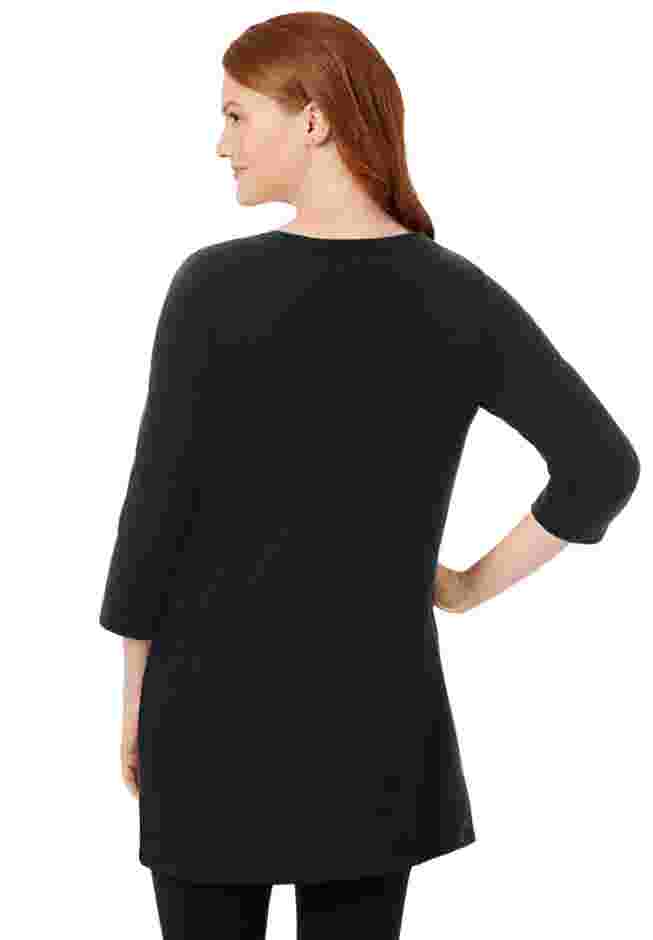 Perfect Three-Quarter-Sleeve Scoopneck Tunic image number 1