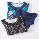 Jolie Braided Neckline Knit Top image number null