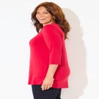 Embellished Stud Neckline Top image number null