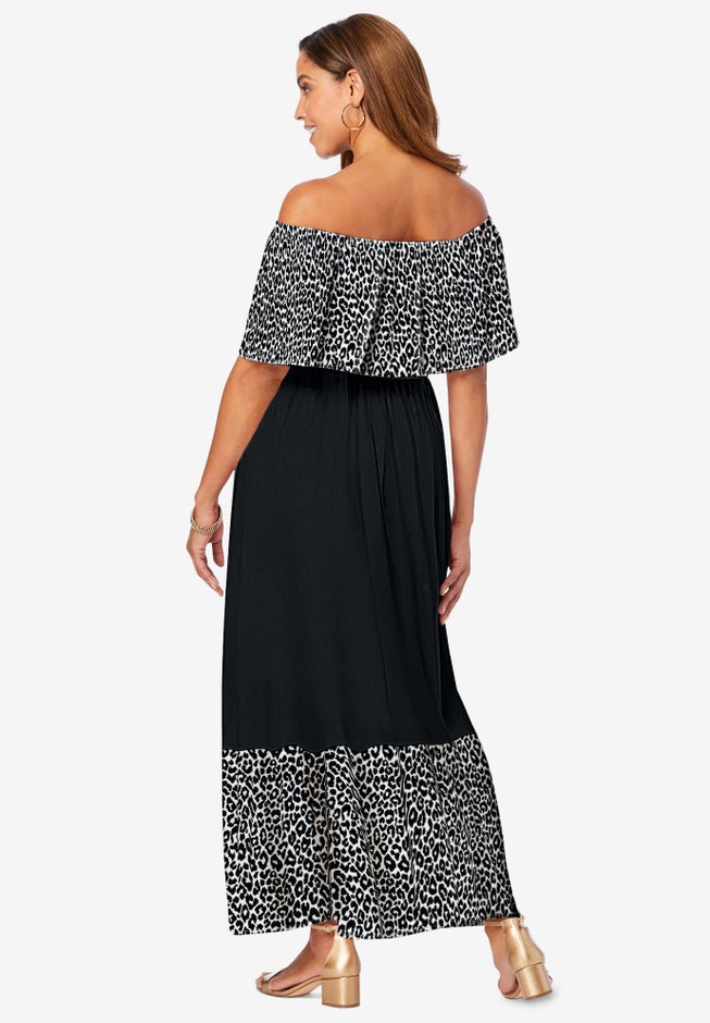 Off-The-Shoulder Maxi Dress image number 1