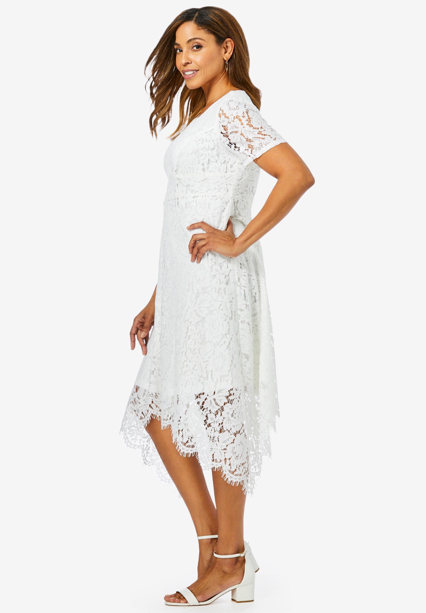Lace Handkerchief Dress image number 3