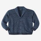 Shaker Knit Shawl-Collar Cardigan Sweater image number null