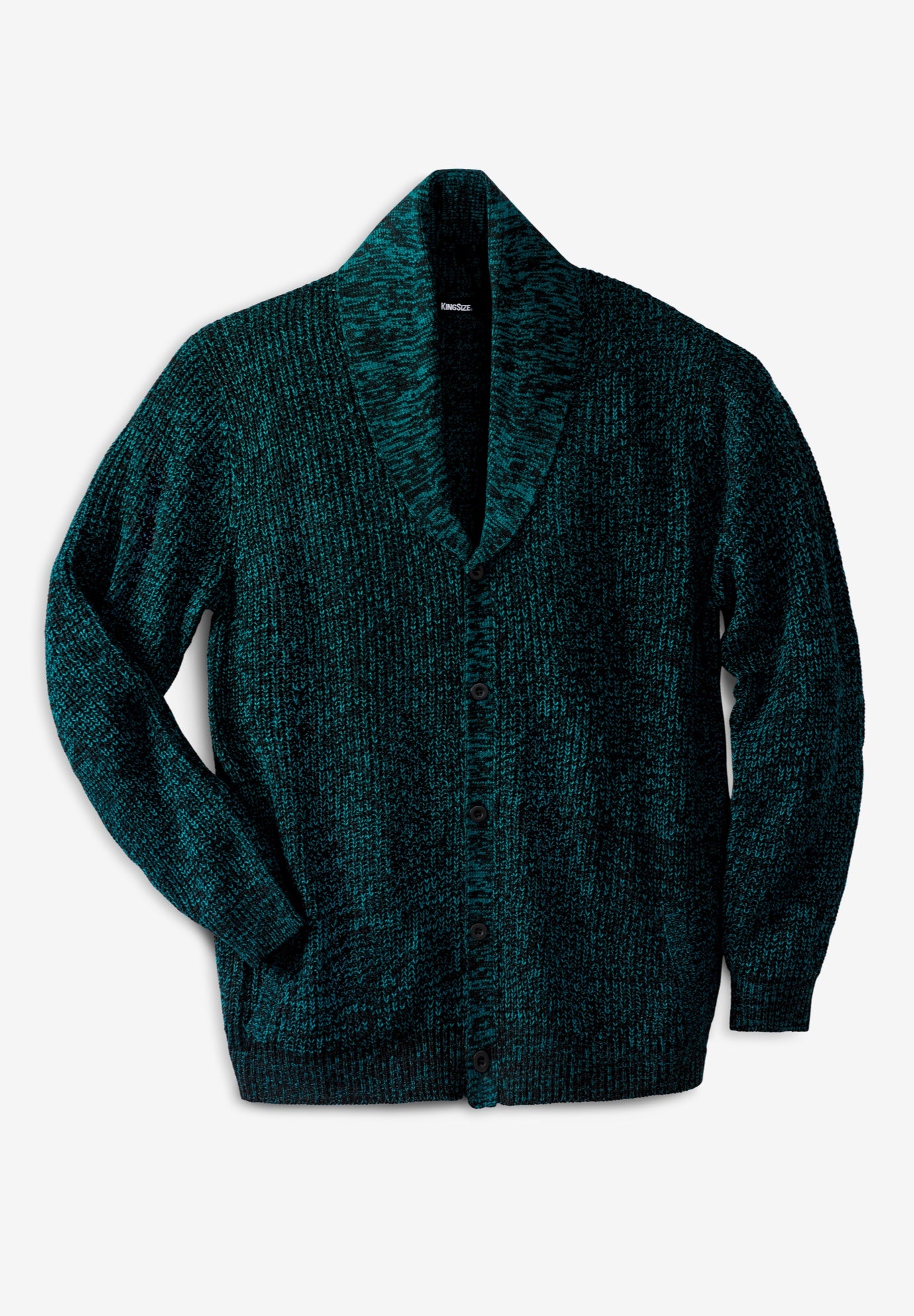 Shaker Knit Shawl-Collar Cardigan Sweater image number 0