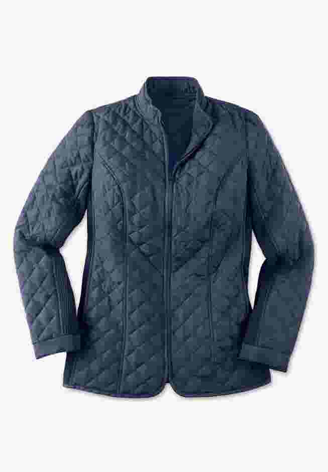 Zip-Front Quilted Jacket image number 2