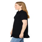 Short Sleeve Ruffle Hem Polo Tunic image number null