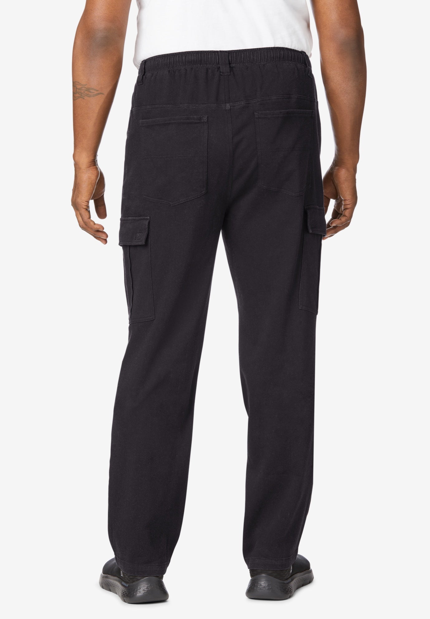 Relaxed Fit Cargo Denim Look Sweatpants image number 3
