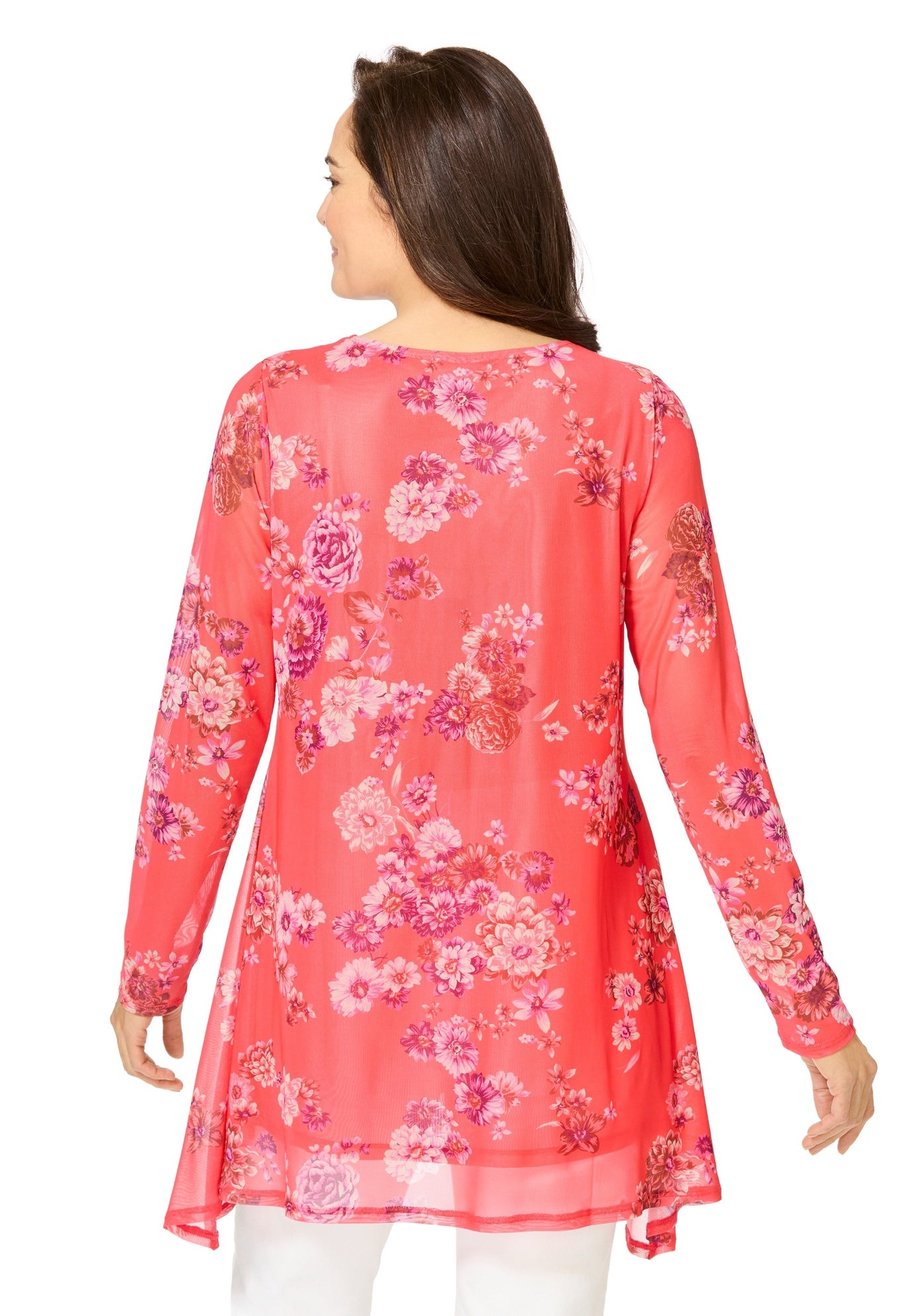 High-Low Miracle Mesh Tunic image number 2