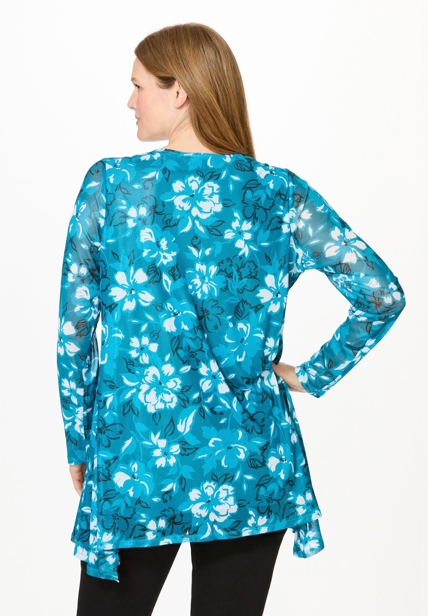 High-Low Miracle Mesh Tunic image number 2