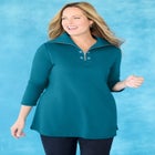 Suprema&reg; Studio Half-Zip Grommet Pullover image number 1