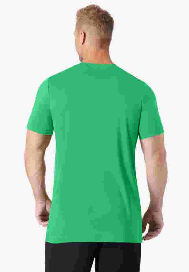 No Sweat Longer-Length Short Sleeve Crewneck Tee image number 1