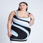 Intarsia Column Dress image number null