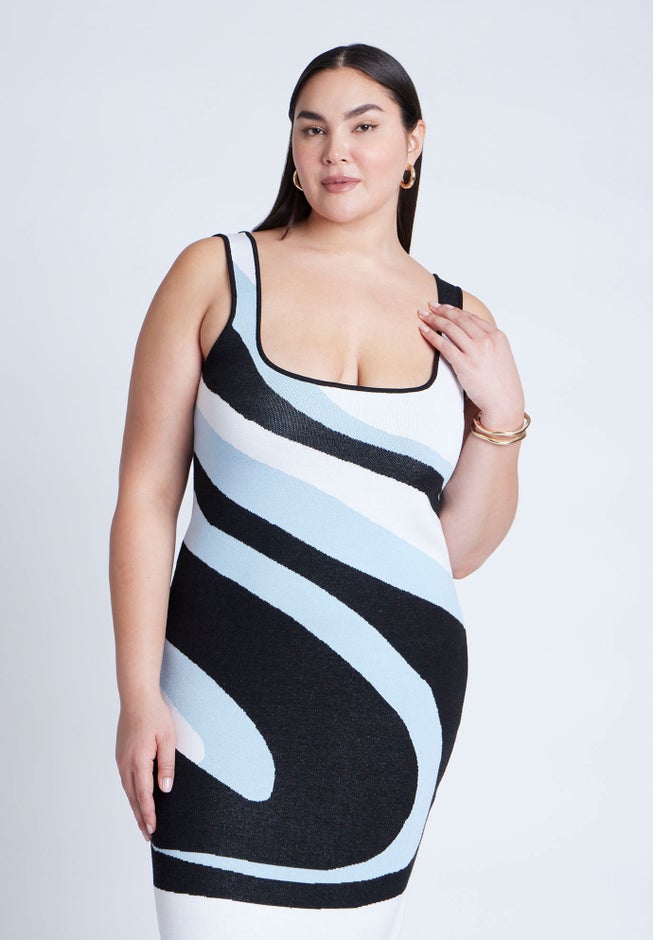 Intarsia Column Dress image number 2