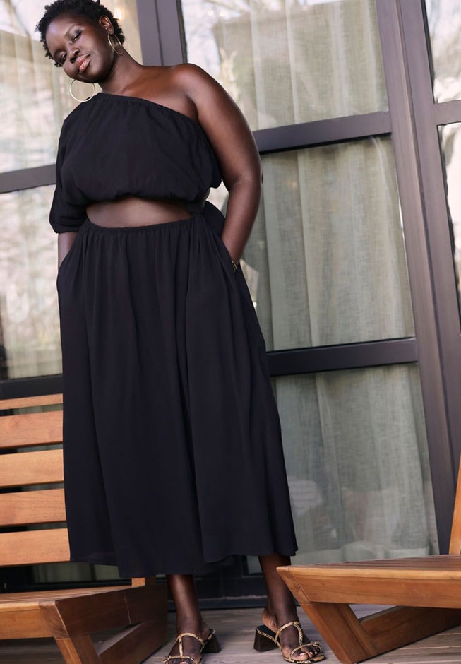Knotted One Shoulder Dress image number 3