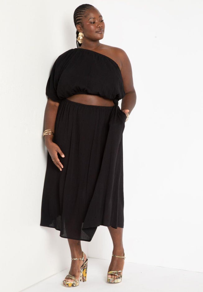 Knotted One Shoulder Dress image number 0