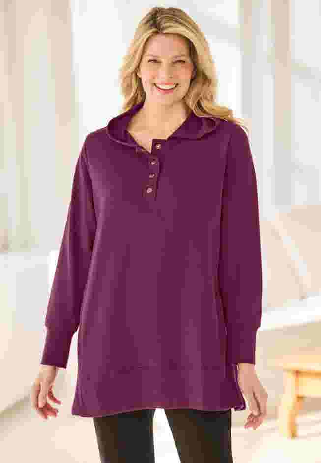 Snap Hoodie Pocket Sweatshirt image number 0