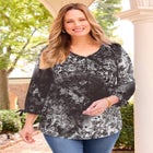 Hayden Tie-Sleeve Knit Top image number null