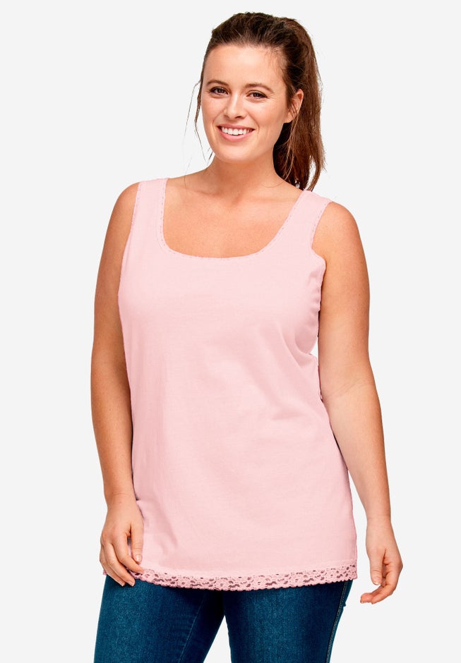 Lace Trim Tank image number 0