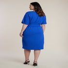 Cross Front Flutter Sleeve Dress image number null
