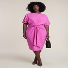 Cross Front Flutter Sleeve Dress image number 0