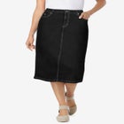 Stretch Denim Five-Pocket Jeans Skirt image number null