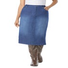 Stretch Denim Five-Pocket Jeans Skirt image number null