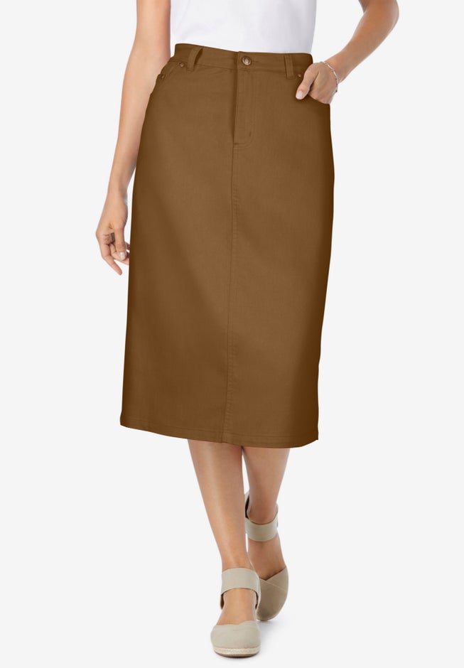 Stretch Denim Five-Pocket Jeans Skirt image number 0