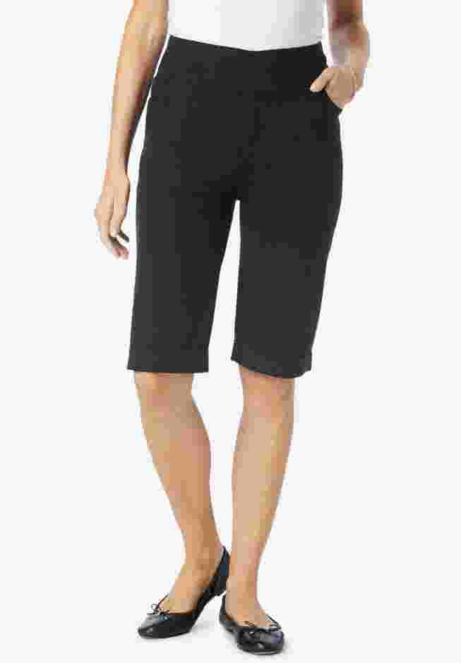 Flex-Fit Pull-On Denim Short image number 0