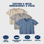 Cotton V-Neck Undershirt 3-Pack image number null
