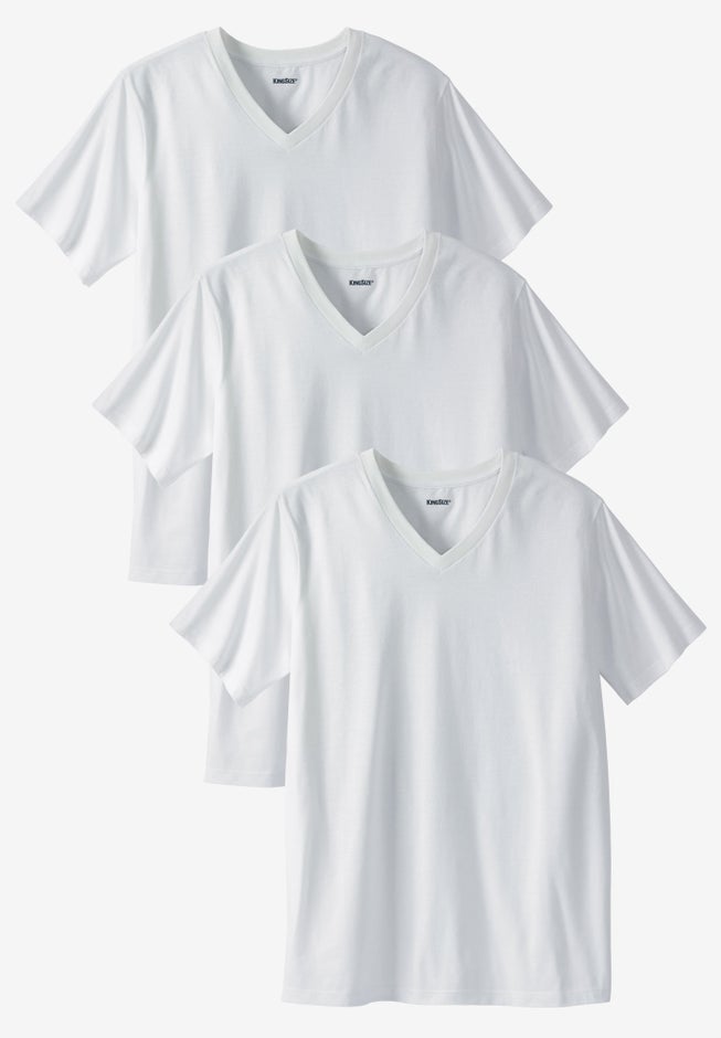 Cotton V-Neck Undershirt 3-Pack image number 0