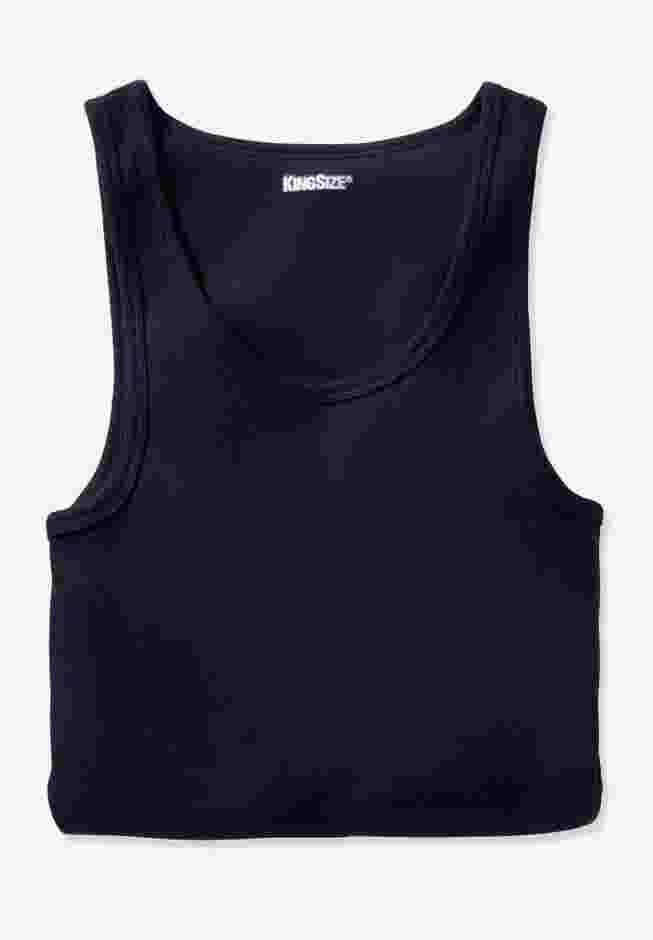 3-Pack Ribbed Cotton Tank Undershirt image number 3