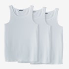 3-Pack Ribbed Cotton Tank Undershirt image number null