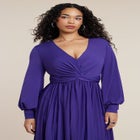 Knot Front Pleated Skirt Dress image number null
