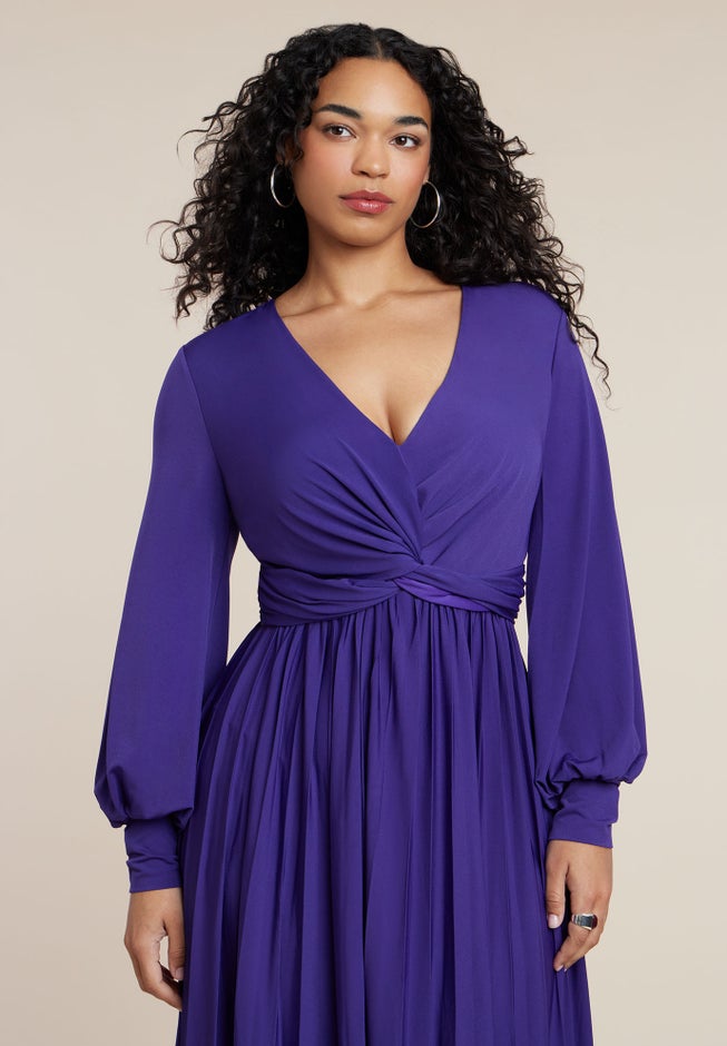 Knot Front Pleated Skirt Dress image number 2