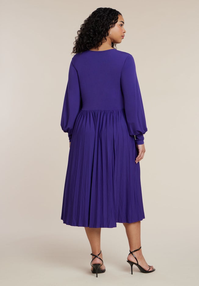 Knot Front Pleated Skirt Dress image number 3