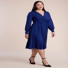 Knot Front Pleated Skirt Dress image number 0
